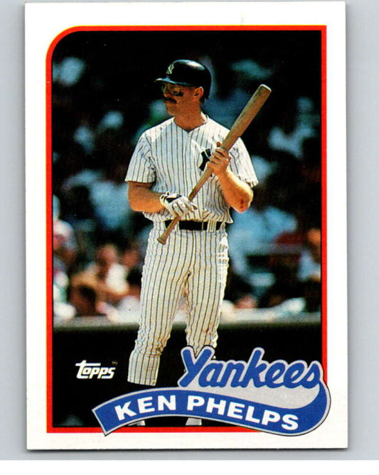 1989 Topps Baseball #741 Ken Phelps  New York Yankees  Image 1