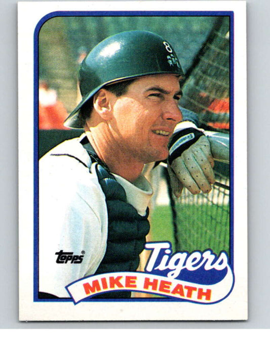 1989 Topps Baseball #743 Mike Heath  Detroit Tigers  Image 1