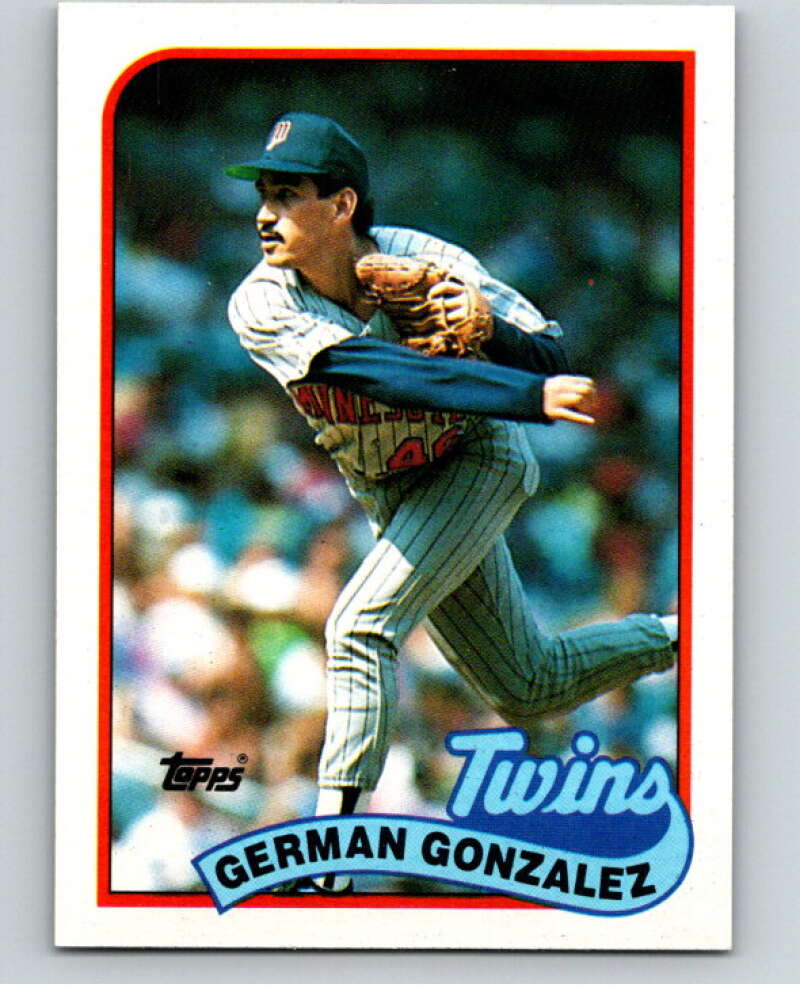 1989 Topps Baseball #746 German Gonzalez/ RC Rookie Minnesota Twins Image 1