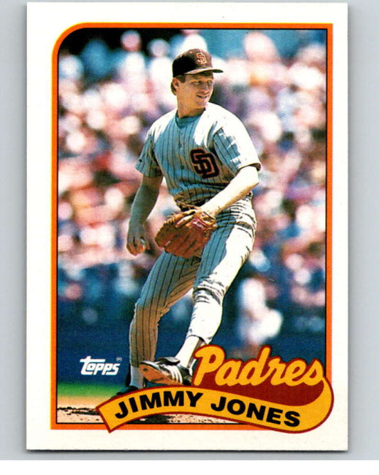 1989 Topps Baseball #748 Jimmy Jones  San Diego Padres  Image 1