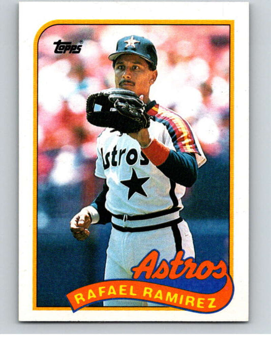 1989 Topps Baseball #749 Rafael Ramirez  Houston Astros  Image 1