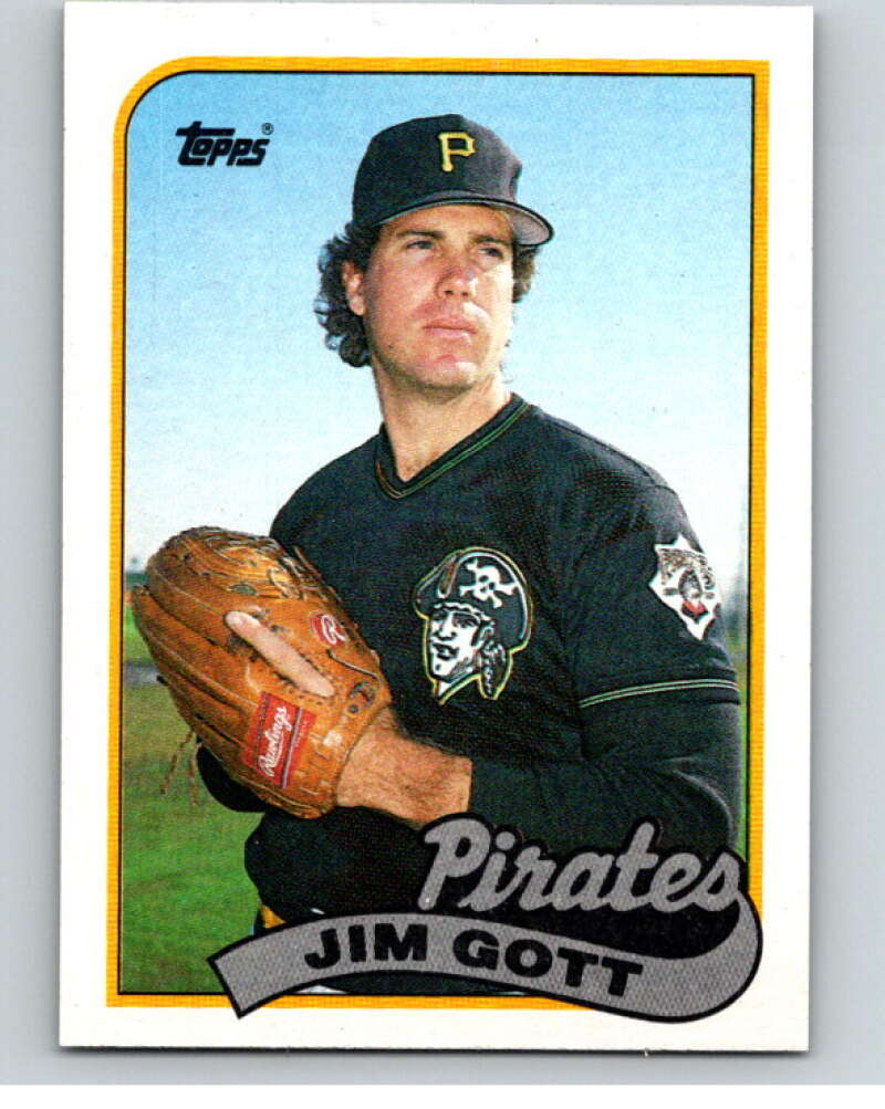 1989 Topps Baseball #752 Jim Gott Pittsburgh Pirates Image 1