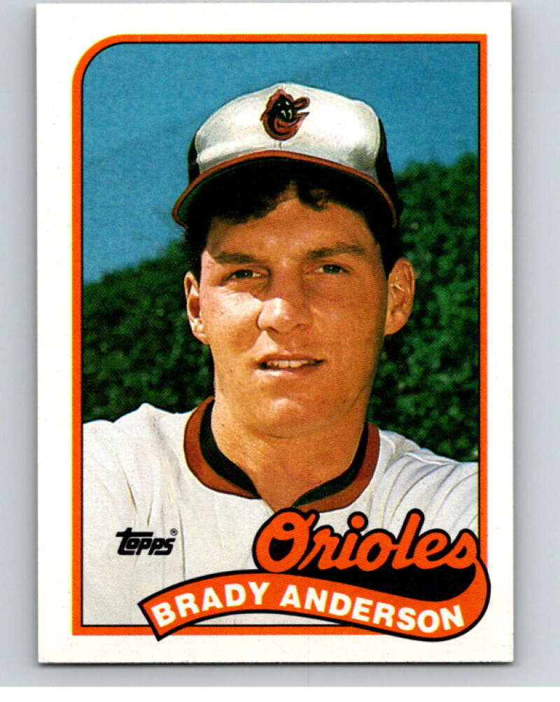 1989 Topps Baseball #757 Brady Anderson RC Rookie Baltimore Orioles Image 1