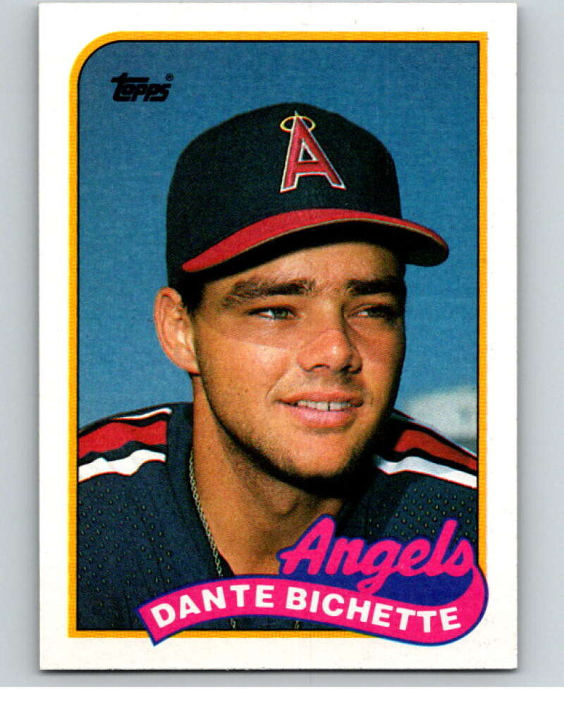 1989 Topps Baseball #761 Dante Bichette RC Rookie California Angels Image 1