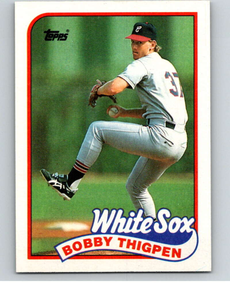 1989 Topps Baseball #762 Bobby Thigpen Chicago White Sox Image 1