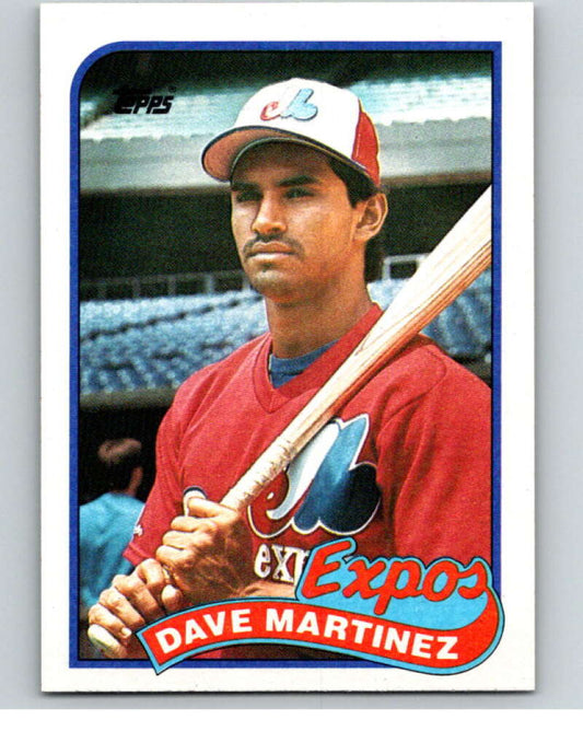 1989 Topps Baseball #763 Dave Martinez  Montreal Expos  Image 1