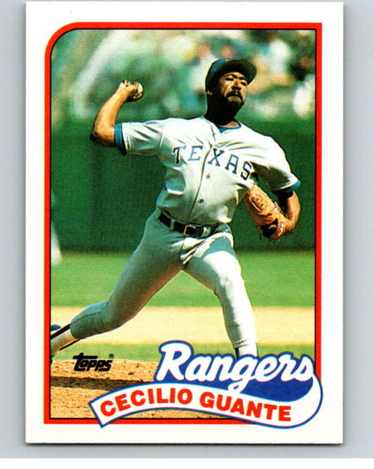 1989 Topps Baseball #766 Cecilio Guante  Texas Rangers  Image 1