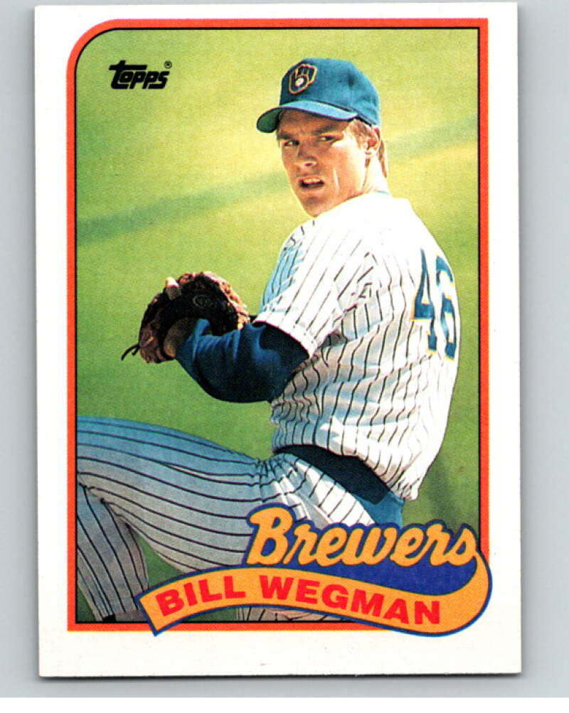 1989 Topps Baseball #768 Bill Wegman Milwaukee Brewers Image 1