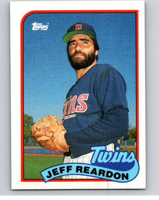 1989 Topps Baseball #775 Jeff Reardon  Minnesota Twins  Image 1