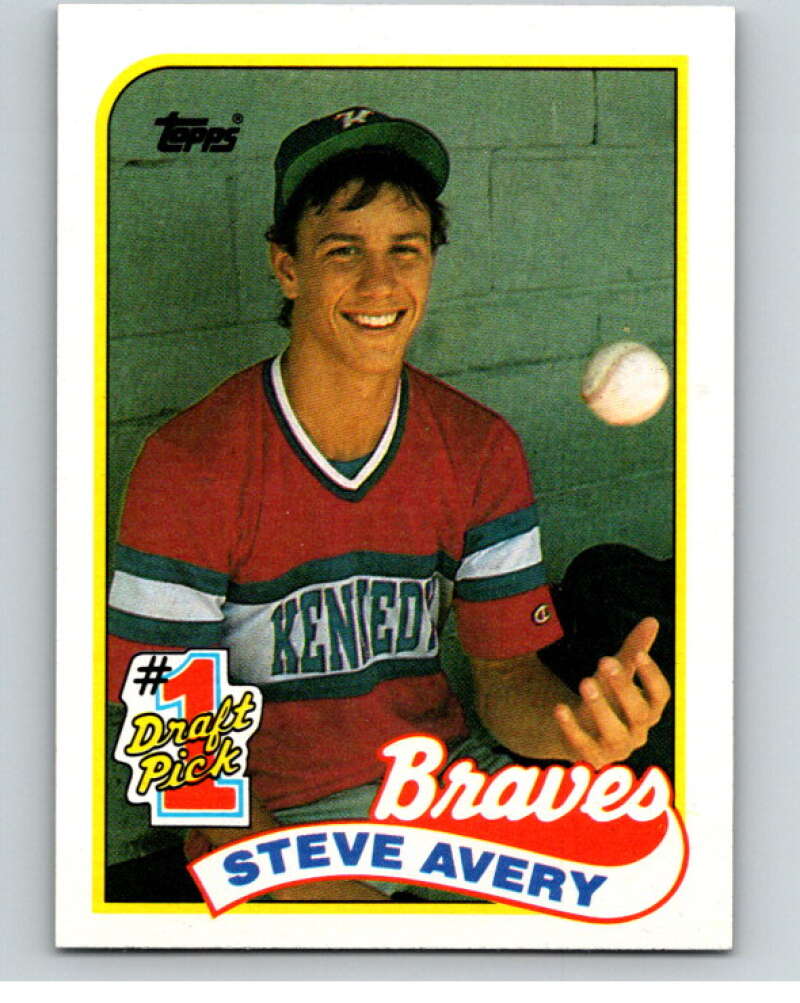 1989 Topps Baseball #784 Steve Avery RC Rookie Atlanta Braves Image 1