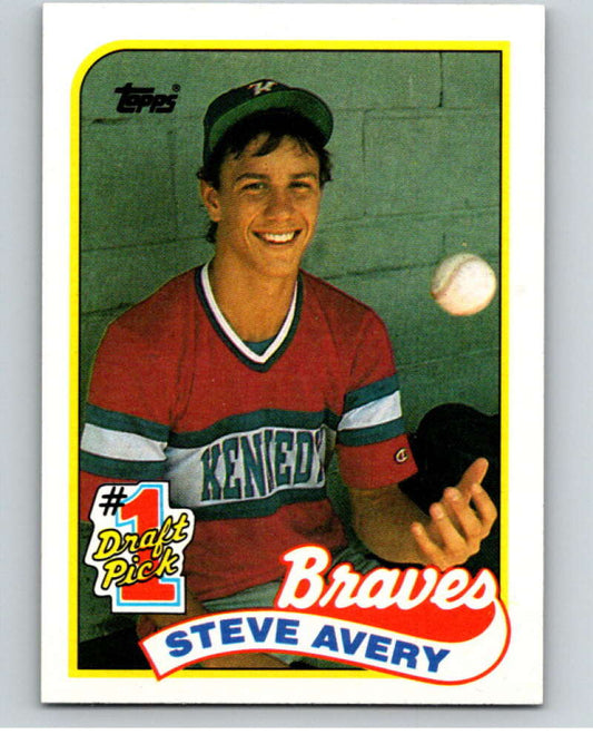1989 Topps Baseball #784 Steve Avery  RC Rookie Atlanta Braves  Image 1