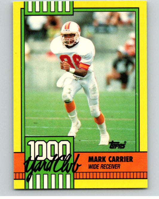 1990 Topps Football 1000 Yard Club (One Asterisk) #5 Mark Carrier   Image 1
