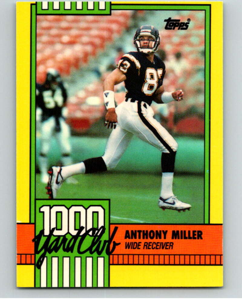 1990 Topps Football 1000 Yard Club (One Asterisk) #10 Anthony Miller Image 1