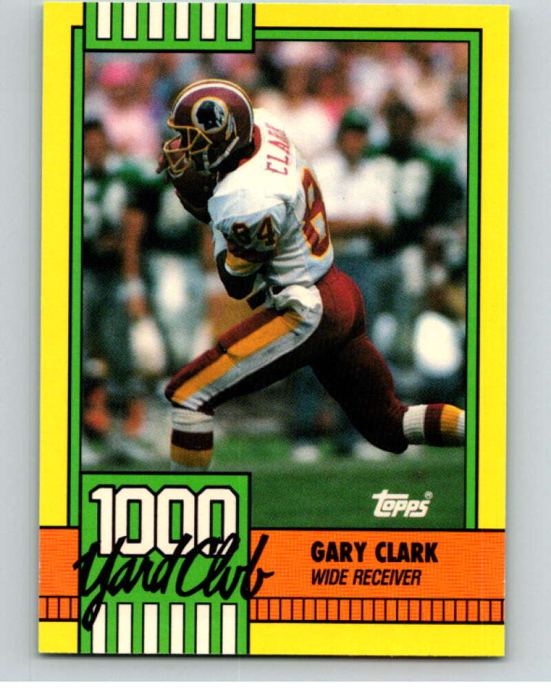 1990 Topps Football 1000 Yard Club (One Asterisk) #14 Gary Clark Image 1