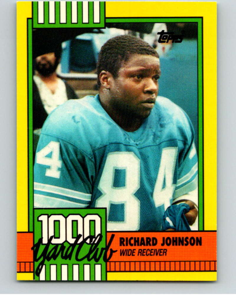 1990 Topps Football 1000 Yard Club (Two Asterisks) #22 Richard Johnson Image 1