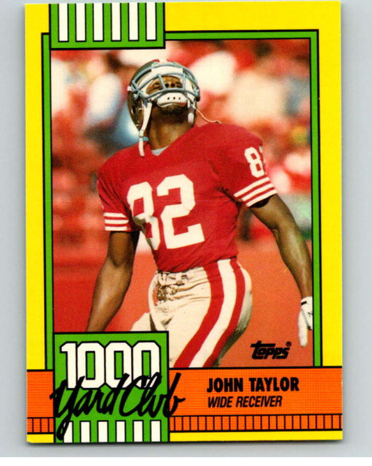 1990 Topps Football 1000 Yard Club (Two Asterisks) #24 John Taylor  Image 1