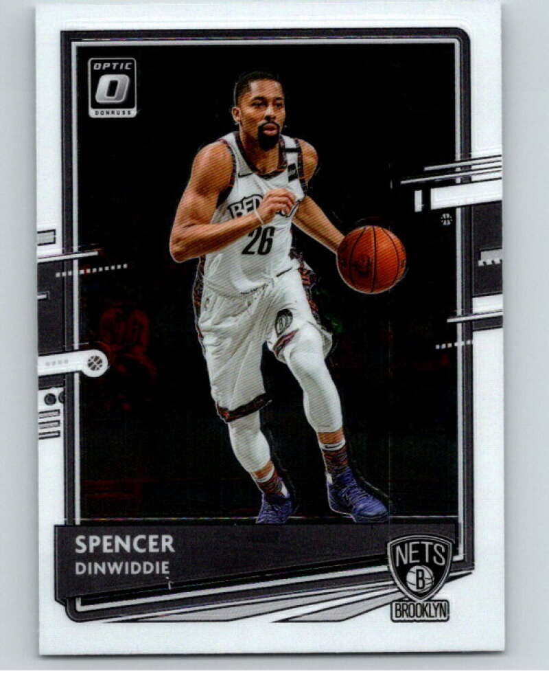 2020-21 Donruss Optic #43 Spencer Dinwiddie Brooklyn Nets V86742 Image 1