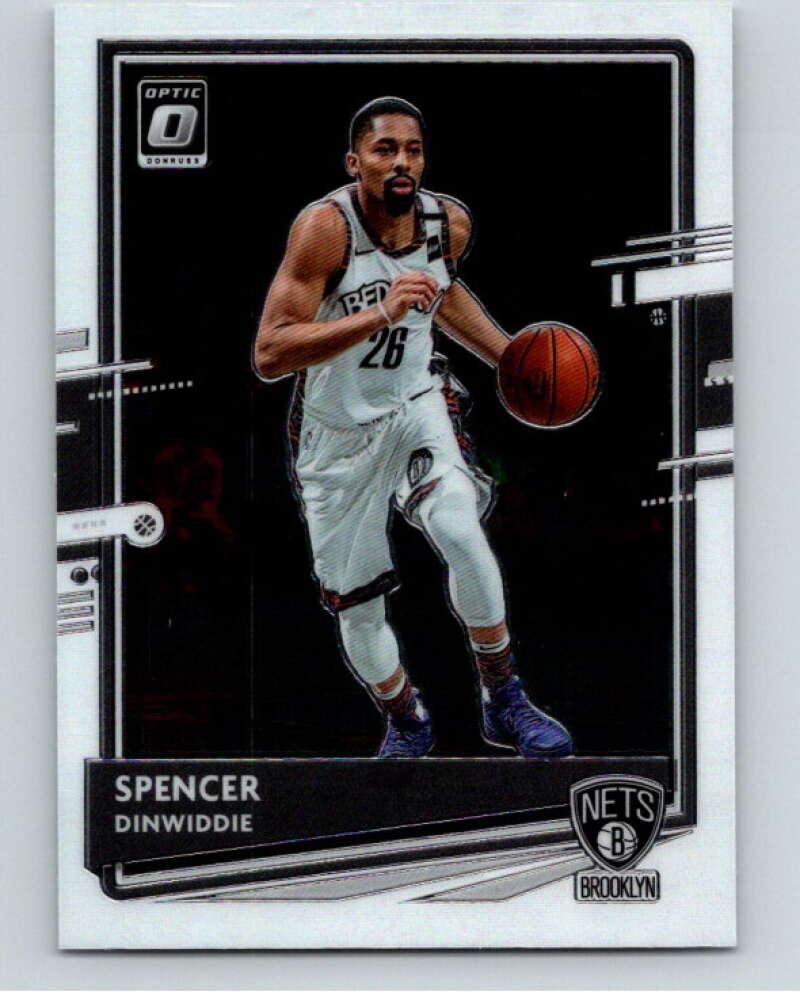 2020-21 Donruss Optic #43 Spencer Dinwiddie Brooklyn Nets V86743 Image 1