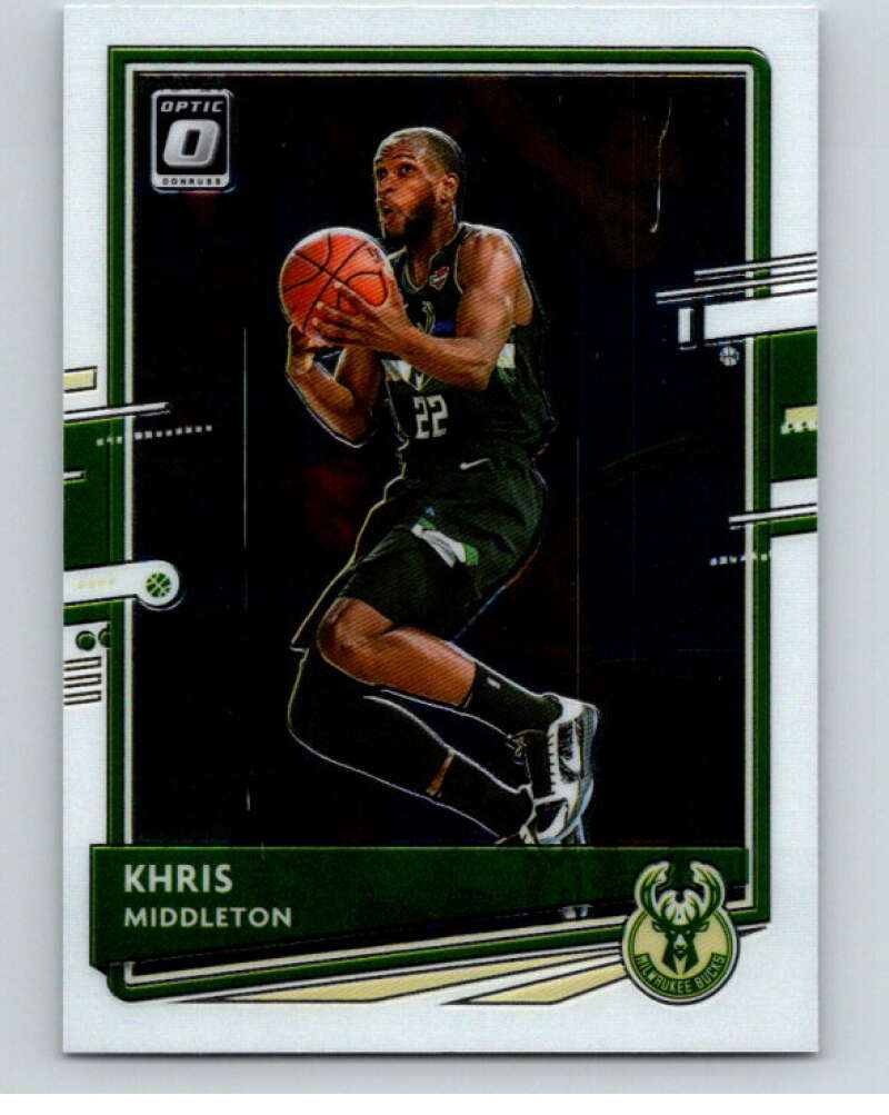 2020-21 Donruss Optic #55 Khris Middleton Milwaukee Bucks V86750 Image 1