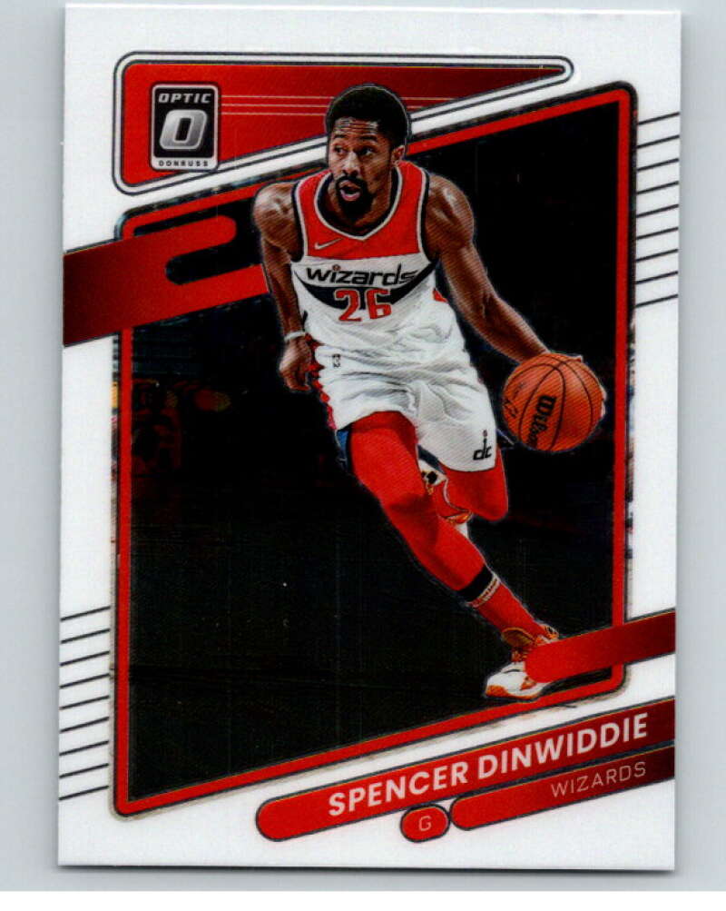 2021-22 Donruss Optic #54 Spencer Dinwiddie Washington Wizards V86835 Image 1