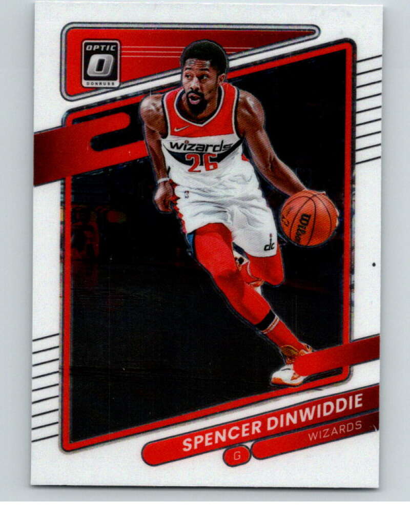 2021-22 Donruss Optic #54 Spencer Dinwiddie Washington Wizards V86836 Image 1