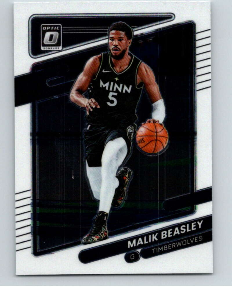 2021-22 Donruss Optic #70 Malik Beasley Minnesota Timberwolves V86848 Image 1