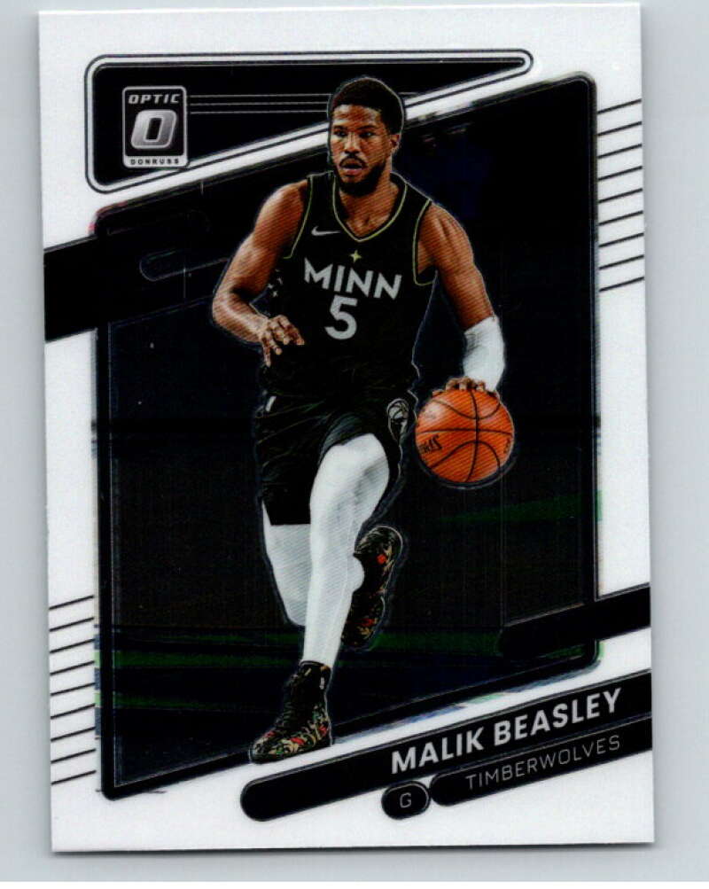 2021-22 Donruss Optic #70 Malik Beasley Minnesota Timberwolves V86849 Image 1