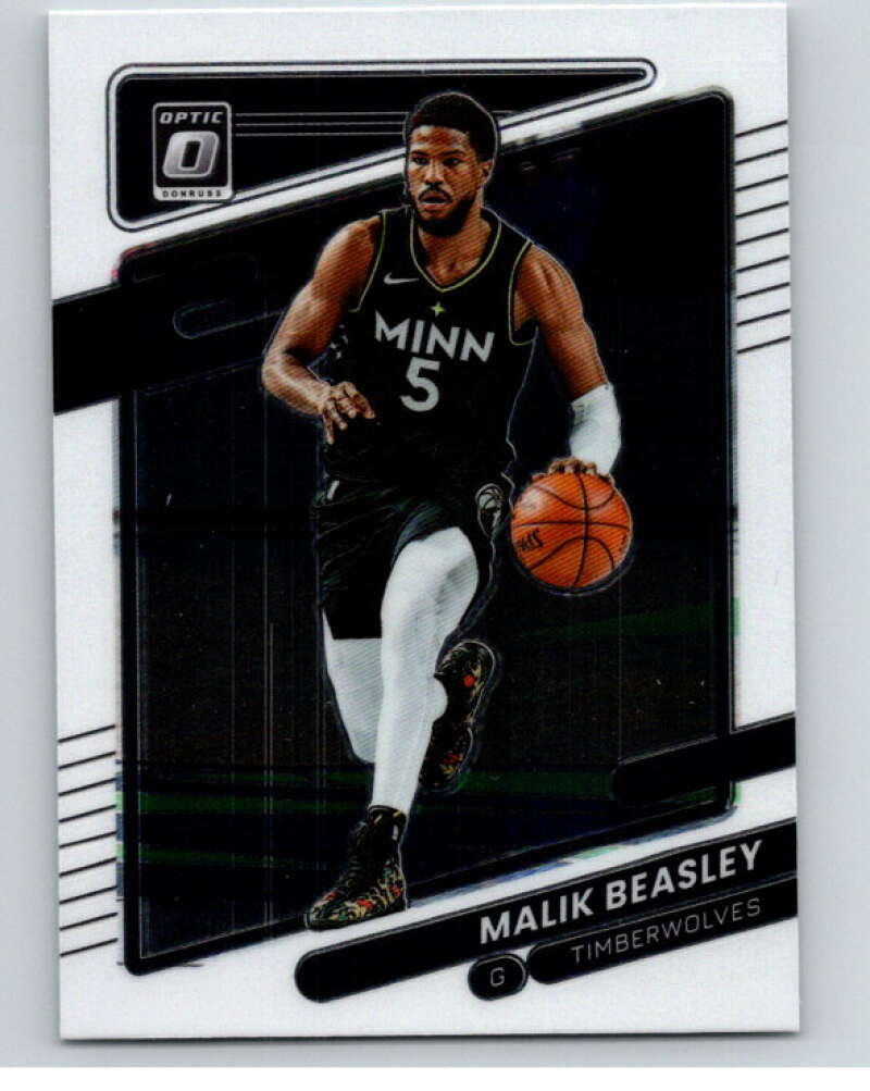 2021-22 Donruss Optic #70 Malik Beasley Minnesota Timberwolves V86850 Image 1