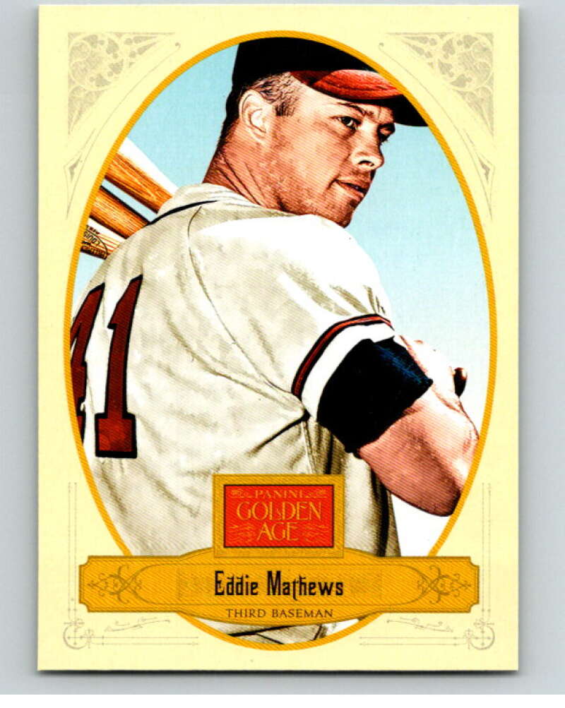 2012 Panini Golden Age #48 Eddie Mathews V86949 Image 1