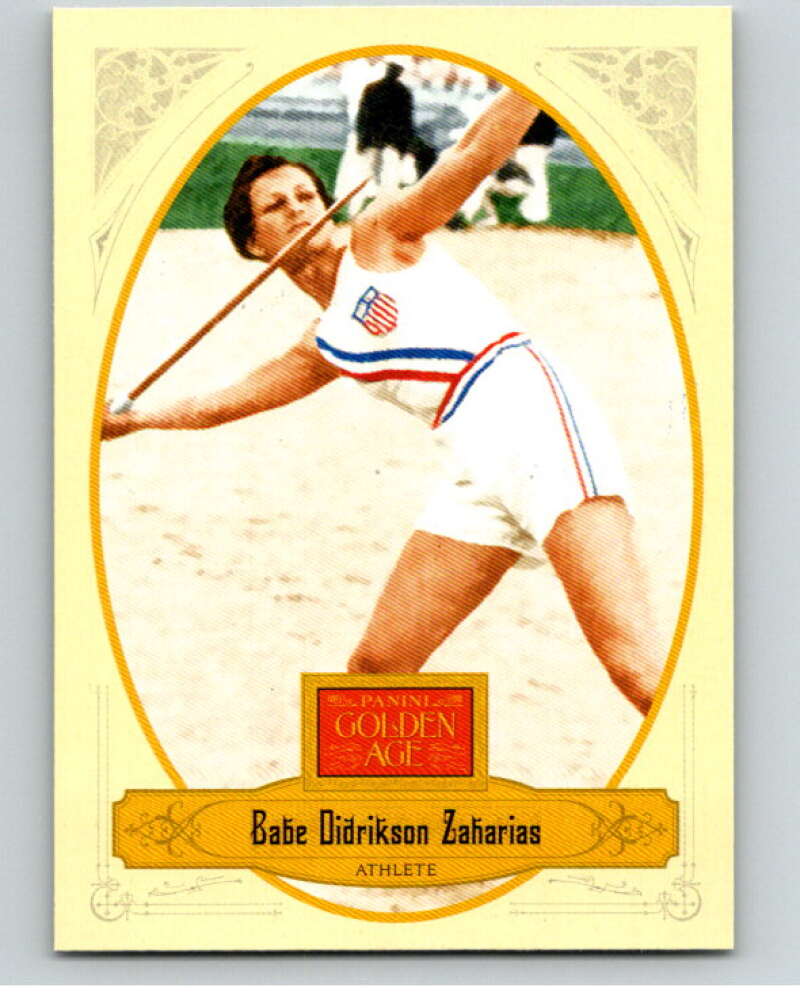 2012 Panini Golden Age #50 Babe Didrikson Zaharias V86951 Image 1