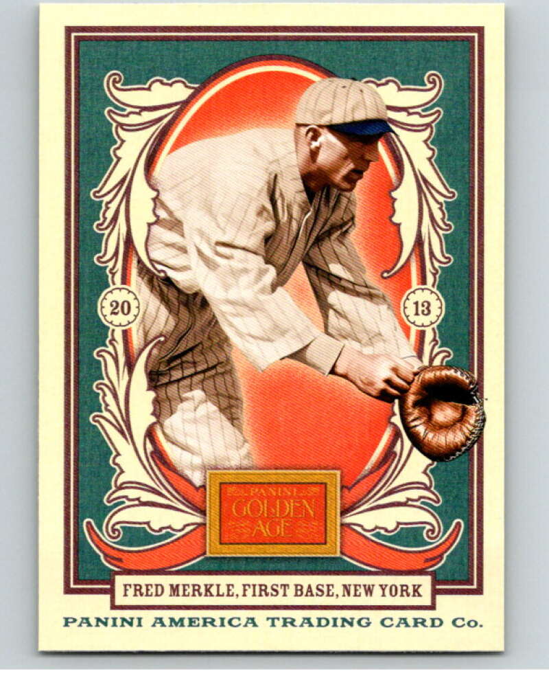 2013 Panini Golden Age #12 Fred Merkle V87053 Image 1