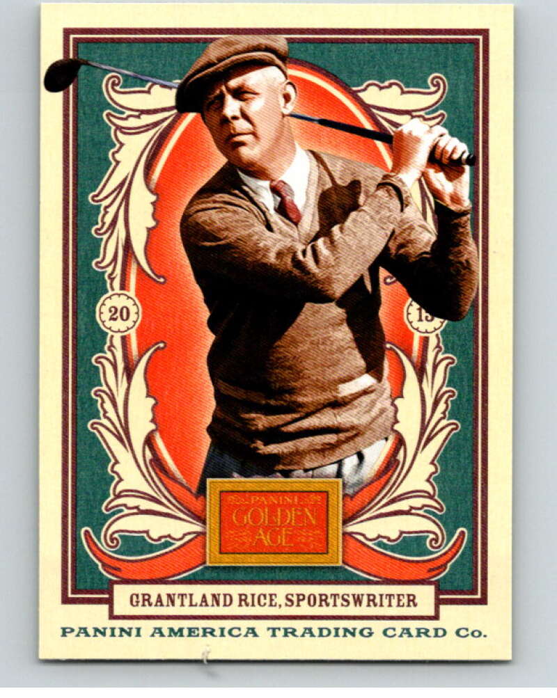2013 Panini Golden Age #17 Grantland Rice V87058 Image 1