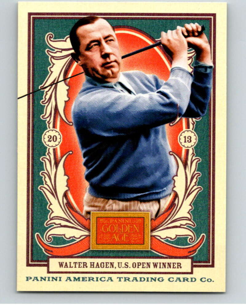 2013 Panini Golden Age #40 Walter Hagen V87074 Image 1