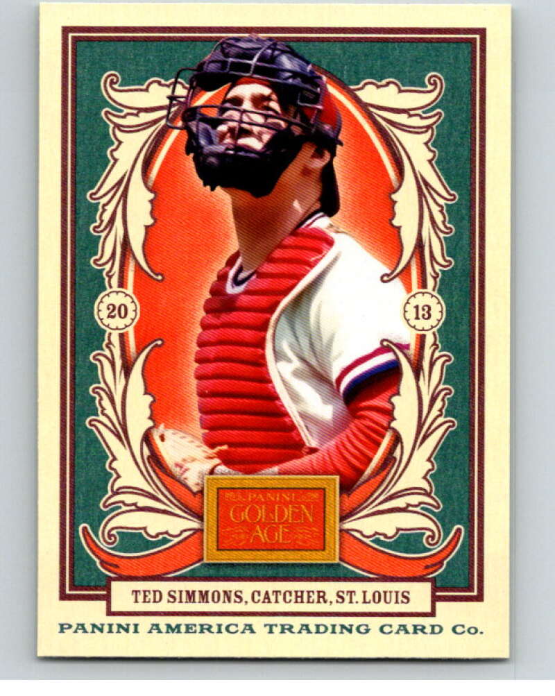 2013 Panini Golden Age #89 Ted Simmons V87116 Image 1