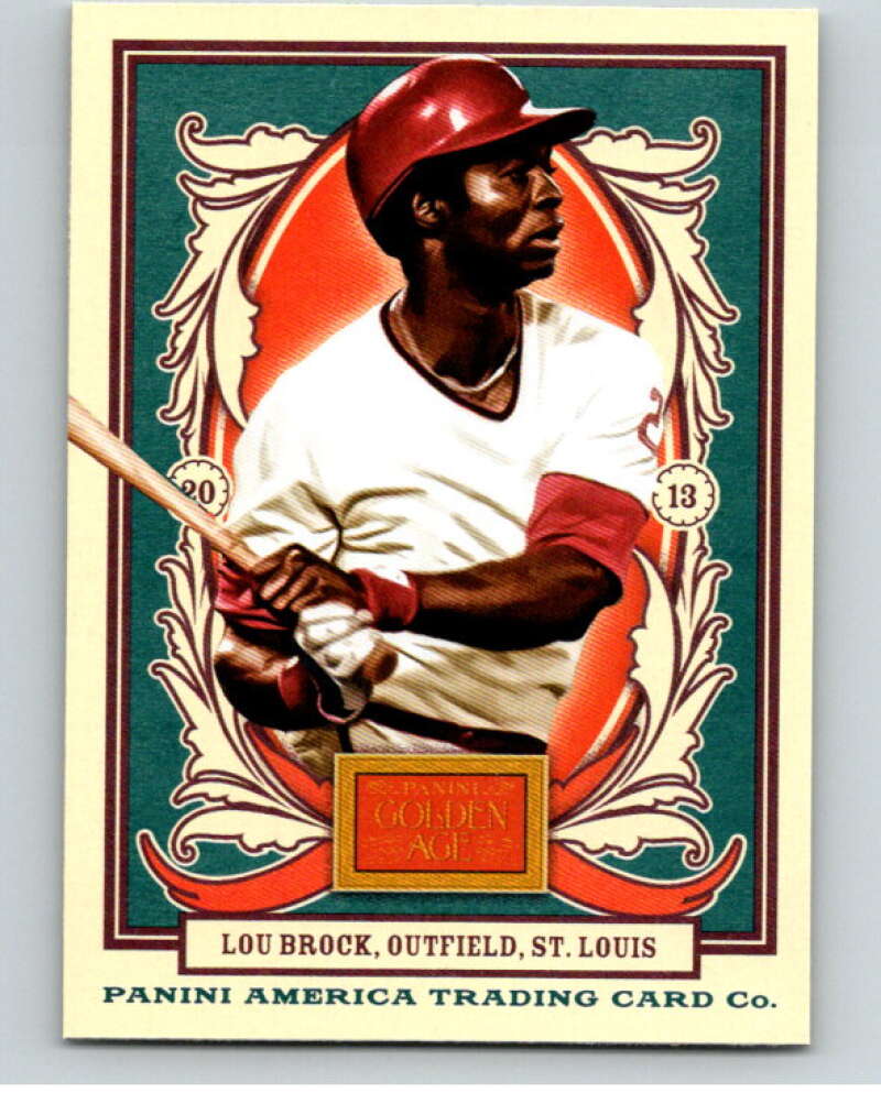 2013 Panini Golden Age #102 Lou Brock V87125 Image 1