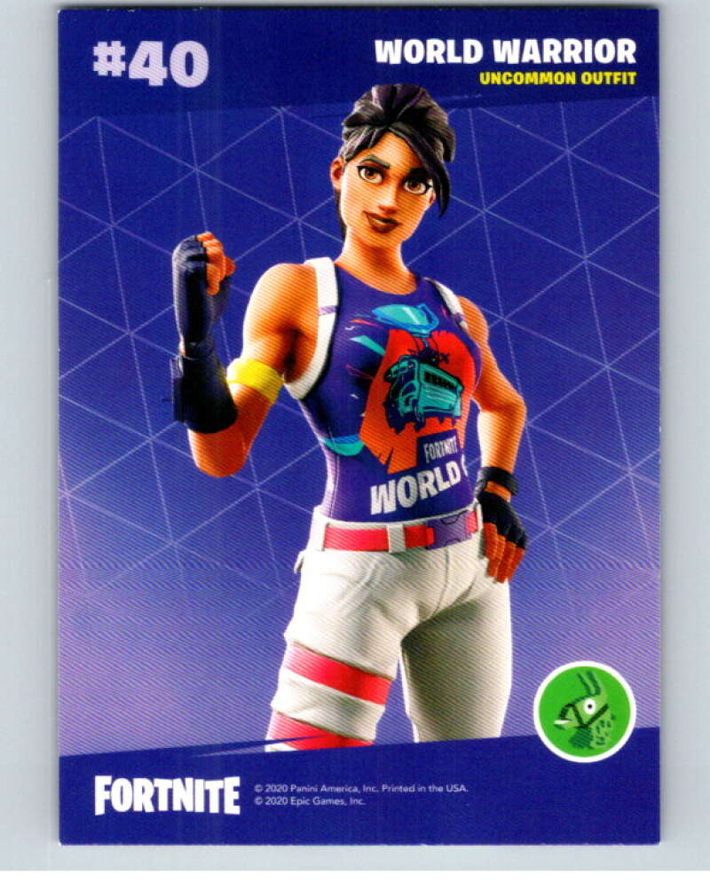 2020 Panini Fortnite Series 2 #40 World Warrior U V87219 Image 2