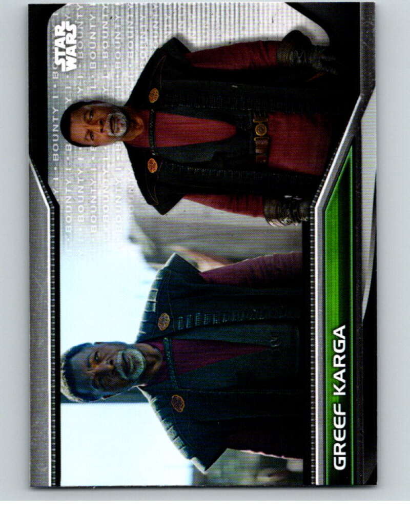 2021 Topps Star Wars Bounty Hunters #B1-30 Greef Karga The Mandalorian V87425 Image 1