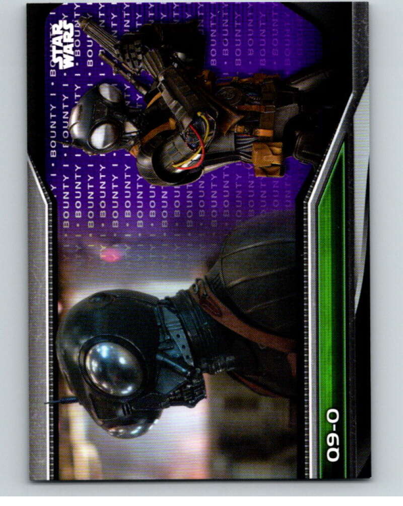 2021 Topps Star Wars Bounty Hunters Green #B1-59 Q9-0 1/99 V87519 Image 1