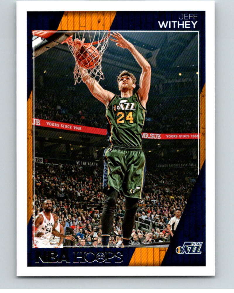 2016-17 Panini Hoops #105 Jeff Withey Utah Jazz V87698 Image 1