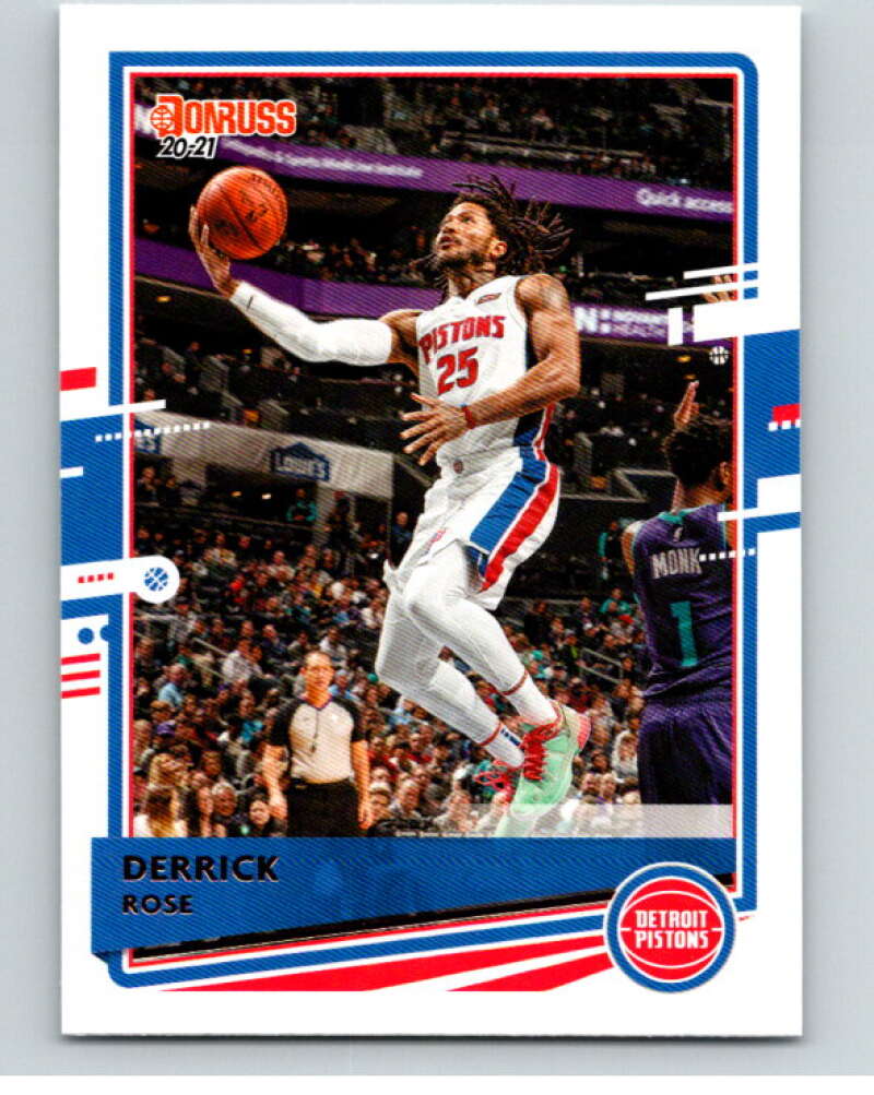 2020-21 Donruss #60 Derrick Rose Detroit Pistons V87790 Image 1