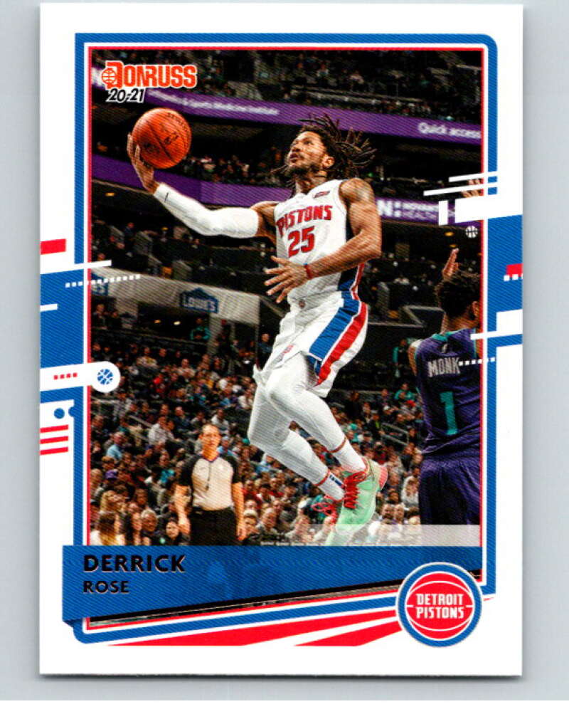 2020-21 Donruss #60 Derrick Rose Detroit Pistons V87791 Image 1