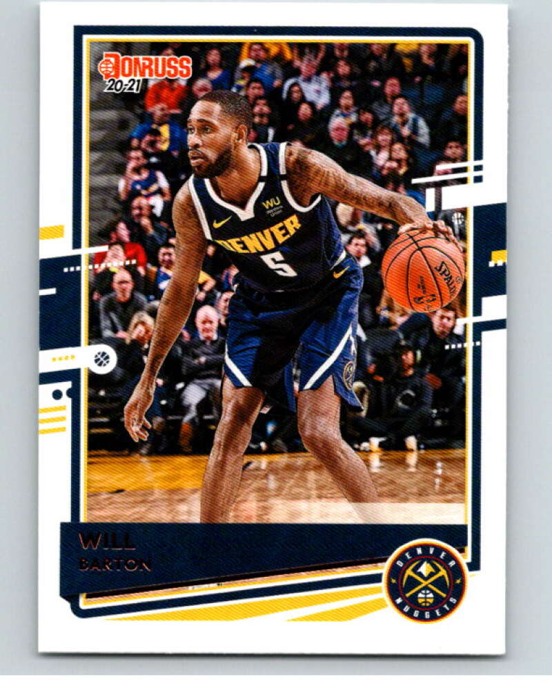 2020-21 Donruss #136 Will Barton Denver Nuggets V87819 Image 1