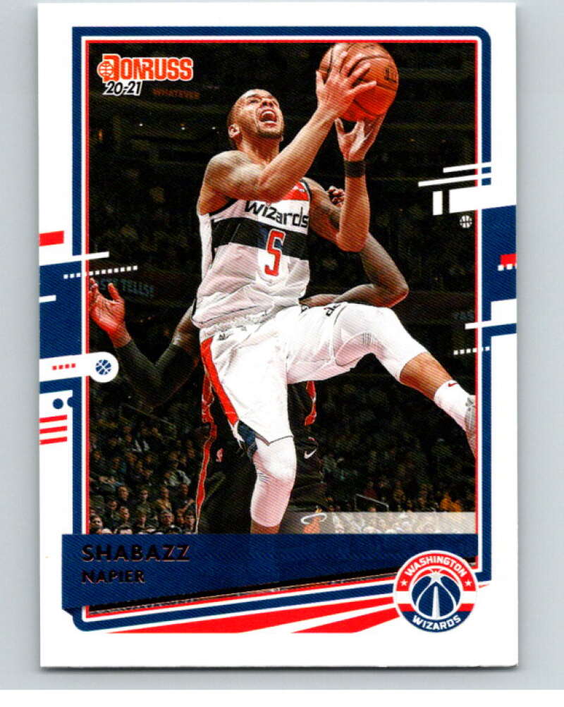 2020-21 Donruss #179 Shabazz Napier Washington Wizards V87831 Image 1