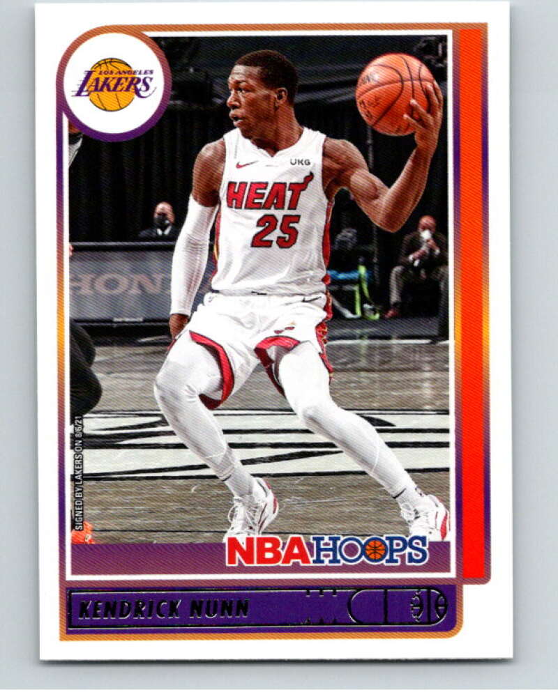 2021-22 Panini Hoops #60 Kendrick Nunn Los Angeles Lakers V87870 Image 1