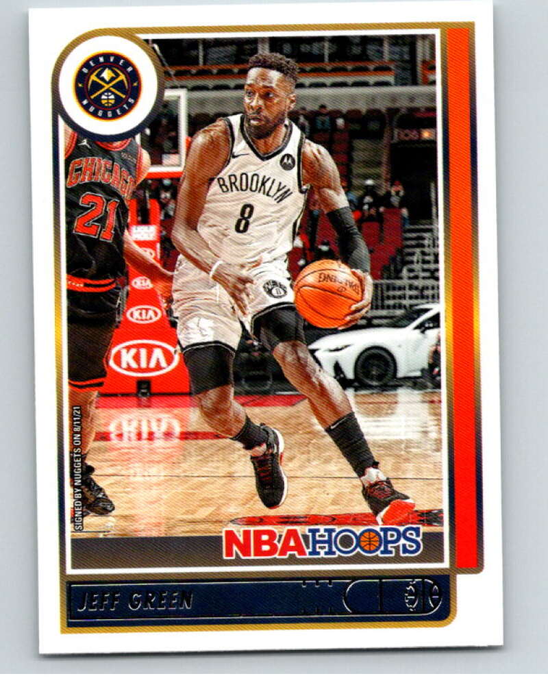 2021-22 Panini Hoops #117 Jeff Green Denver Nuggets V87899 Image 1
