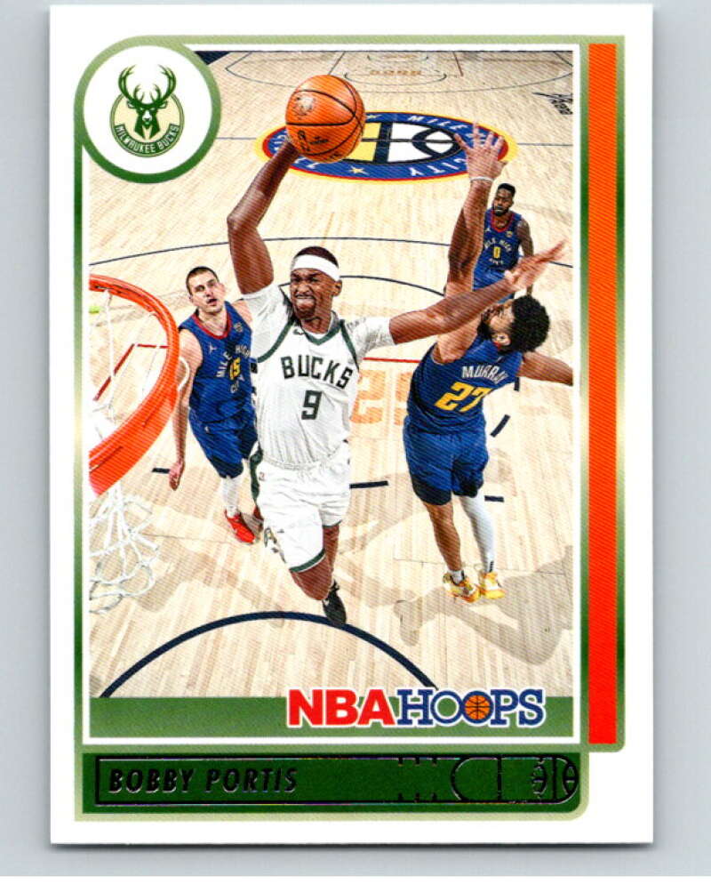 2021-22 Panini Hoops #123 Bobby Portis Milwaukee Bucks V87905 Image 1