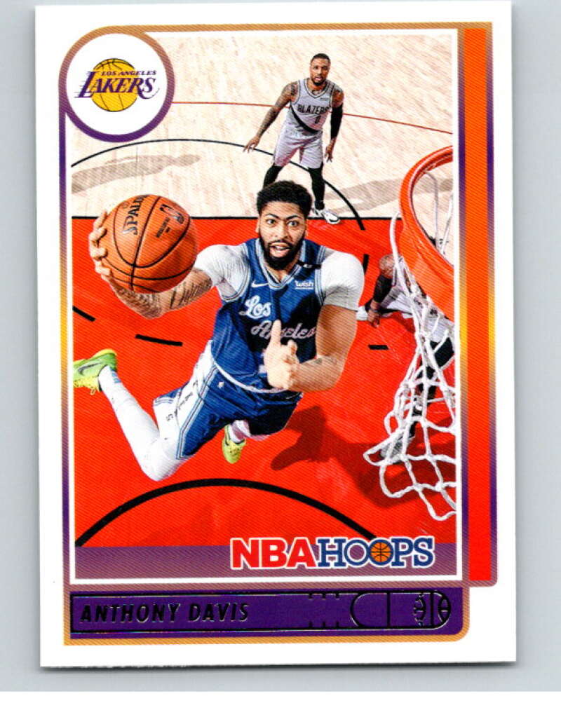 2021-22 Panini Hoops #146 Anthony Davis Los Angeles Lakers V87914 Image 1
