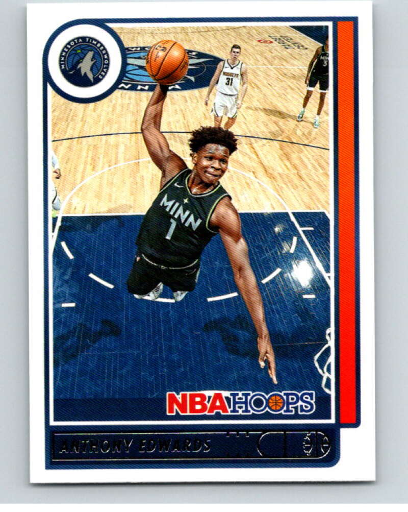 2021-22 Panini Hoops #151 Anthony Edwards Timberwolves V87916 Image 1