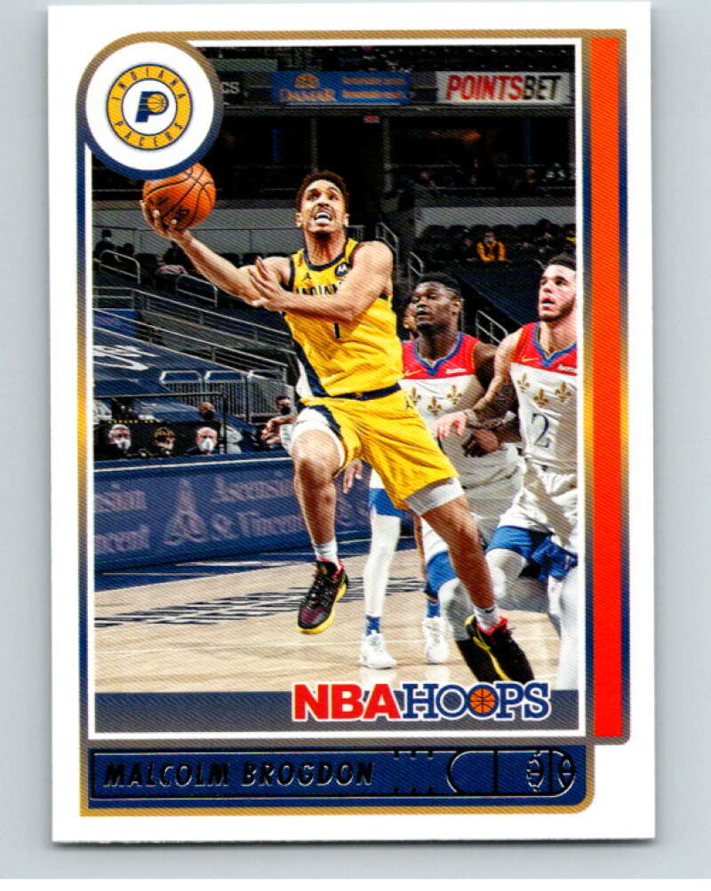 2021-22 Panini Hoops #153 Malcolm Brogdon Indiana Pacers V87918 Image 1