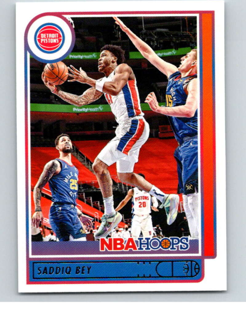 2021-22 Panini Hoops #155 Saddiq Bey Detroit Pistons V87920 Image 1